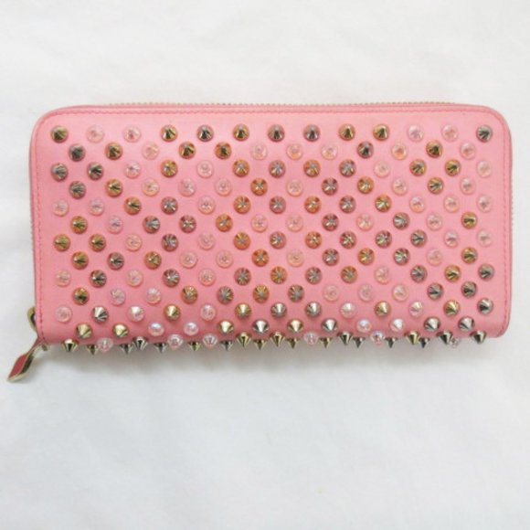 💕Gorgeous Christian Louboutin Panettone Spike Stud Zippy Wallet - Picture 3 of 8
